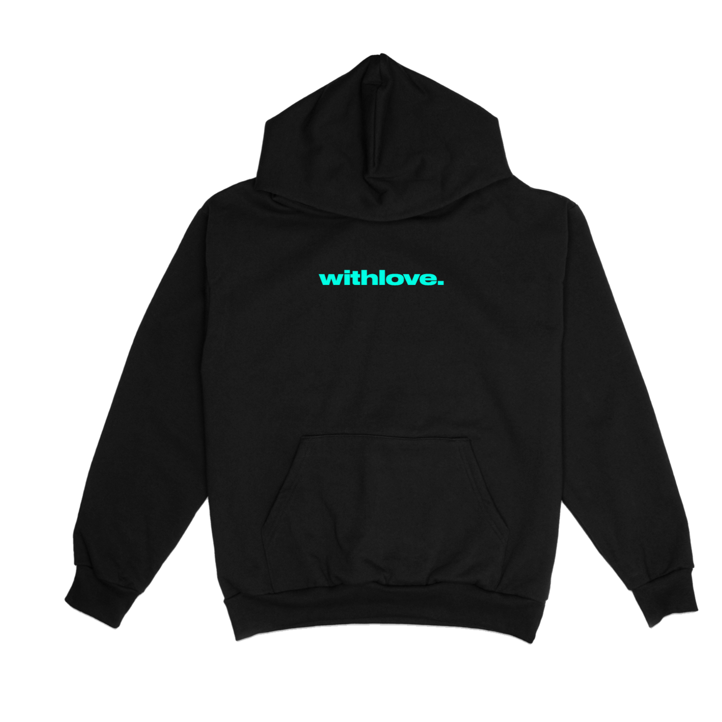 black/diamond blue "withlove" anywhere hoodie